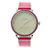 Buy Shop Coach Delancey White Dial Red Leather Strap Watch for Women - 14502879 USA Online