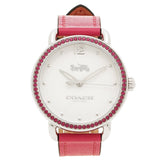 Buy Shop Coach Delancey White Dial Red Leather Strap Watch for Women - 14502879 USA Online