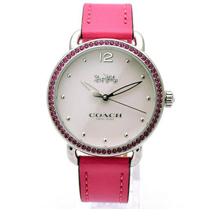 Buy Shop Coach Delancey White Dial Red Leather Strap Watch for Women - 14502879 USA Online