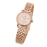 Buy Shop Coach Delancey White Dial Rose Gold Steel Strap Watch for Women - 14502242 USA Online