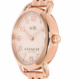 Buy Shop Coach Delancey White Dial Rose Gold Steel Strap Watch for Women - 14502242 USA Online