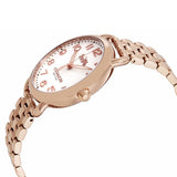 Buy Shop Coach Delancey White Dial Rose Gold Steel Strap Watch for Women - 14502262 USA Online