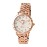 Buy Shop Coach Delancey White Dial Rose Gold Steel Strap Watch for Women - 14502262 USA Online