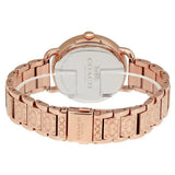 Buy Shop Coach Delancey White Dial Rose Gold Steel Strap Watch for Women - 14502497 USA Online