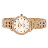 Buy Shop Coach Delancey White Dial Rose Gold Steel Strap Watch for Women - 14502783 USA Online