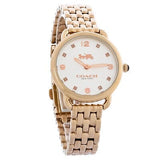 Buy Shop Coach Delancey White Dial Rose Gold Steel Strap Watch for Women - 14502783 USA Online