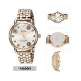 Buy Shop Coach Delancey White Dial Rose Gold Steel Strap Watch for Women - 14502811 USA Online