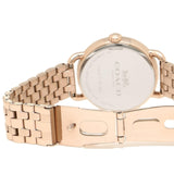 Buy Shop Coach Delancey White Dial Rose Gold Steel Strap Watch for Women - 14502811 USA Online
