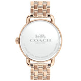 Buy Shop Coach Delancey White Dial Rose Gold Steel Strap Watch for Women - 14502811 USA Online