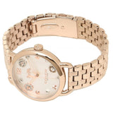Buy Shop Coach Delancey White Dial Rose Gold Steel Strap Watch for Women - 14502811 USA Online