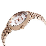 Buy Shop Coach Delancey White Dial Rose Gold Steel Strap Watch for Women - 14502811 USA Online