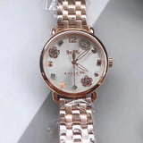 Buy Shop Coach Delancey White Dial Rose Gold Tone Stainless Steel Watch For Women - 14502811 USA Online