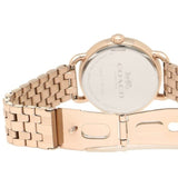 Buy Shop Coach Delancey White Dial Rose Gold Tone Stainless Steel Watch For Women - 14502811 USA Online