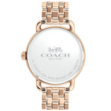 Buy Shop Coach Delancey White Dial Rose Gold Tone Stainless Steel Watch For Women - 14502811 USA Online