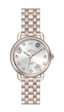 Buy Shop Coach Delancey White Dial Rose Gold Tone Stainless Steel Watch For Women - 14502811 USA Online