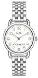 Buy Shop Coach Delancey White Dial Silver Steel Strap Watch for Women - 14502240 USA Online