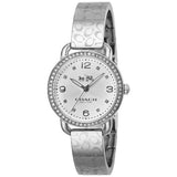 Buy Shop Coach Delancey White Dial Silver Steel Strap Watch for Women - 14502353 USA Online