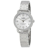 Buy Shop Coach Delancey White Dial Silver Steel Strap Watch for Women - 14502353 USA Online