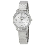 Buy Shop Coach Delancey White Dial Silver Steel Strap Watch for Women - 14502353 USA Online
