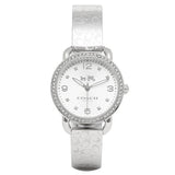 Buy Shop Coach Delancey White Dial Silver Steel Strap Watch for Women - 14502353 USA Online
