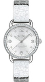 Buy Shop Coach Delancey White Dial Silver Steel Strap Watch for Women - 14502353 USA Online