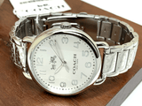 Buy Shop Coach Delancey White Dial Silver Steel Strap Watch for Women - 14502495 USA Online
