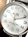Buy Shop Coach Delancey White Dial Silver Steel Strap Watch for Women - 14502495 USA Online