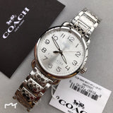 Buy Shop Coach Delancey White Dial Silver Steel Strap Watch for Women - 14502495 USA Online
