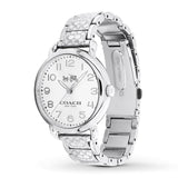 Buy Shop Coach Delancey White Dial Silver Steel Strap Watch for Women - 14502495 USA Online
