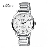 Buy Shop Coach Delancey White Dial Silver Steel Strap Watch for Women - 14502495 USA Online