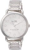 Buy Shop Coach Delancey White Dial Silver Steel Strap Watch for Women - 14502495 USA Online