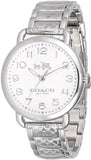 Buy Shop Coach Delancey White Dial Silver Steel Strap Watch for Women - 14502495 USA Online