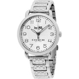 Buy Shop Coach Delancey White Dial Silver Steel Strap Watch for Women - 14502495 USA Online