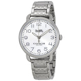 Buy Shop Coach Delancey White Dial Silver Steel Strap Watch for Women - 14502495 USA Online