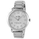 Buy Shop Coach Delancey White Dial Silver Steel Strap Watch for Women - 14502495 USA Online