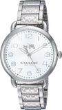 Buy Shop Coach Delancey White Dial Silver Steel Strap Watch for Women - 14502495 USA Online