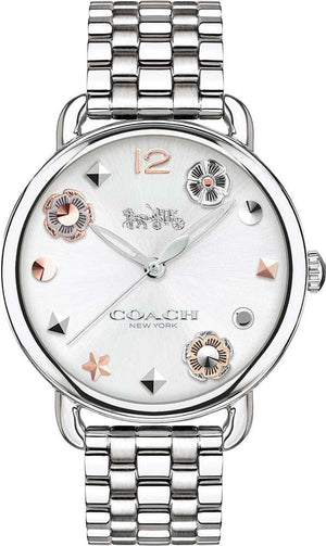 Buy Shop Coach Delancey White Dial Silver Steel Strap Watch for Women - 14502810 USA Online