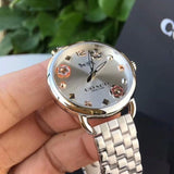 Buy Shop Coach Delancey White Dial Stainless Steel Watch For Women - 14502810 USA Online