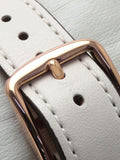 Buy Shop Coach Delancey White Dial White Leather Strap Watch for Women - 14502716 USA Online