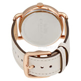 Buy Shop Coach Delancey White Dial White Leather Strap Watch for Women - 14502716 USA Online