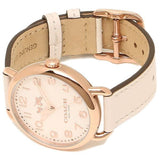 Buy Shop Coach Delancey White Dial White Leather Strap Watch for Women - 14502716 USA Online