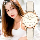 Buy Shop Coach Delancey White Dial White Leather Strap Watch for Women - 14502790 USA Online