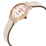 Buy Shop Coach Delancey White Dial White Leather Strap Watch for Women - 14502790 USA Online