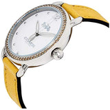 Buy Shop Coach Delancey White Dial Yellow Leather Strap Watch for Women - 14502882 USA Online