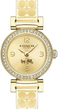 Buy Shop Coach Dress Crystals Gold Dial Gold Steel Strap Watch For Women - 14502202 USA Online