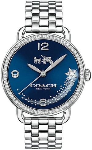 Buy Shop Coach Glitz Blue Dial Silver Steel Strap Watch for Women - 14502693 USA Online