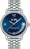 Buy Shop Coach Glitz Blue Dial Silver Steel Strap Watch for Women - 14502693 USA Online