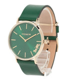 Buy Shop Coach Green Dial Green Leather Strap Watch for Women - 14503383 USA Online