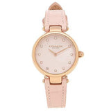 Buy Shop Coach Hayley Mother of Pearl Pink Dial Pink Leather Strap Watch for Women - 14503537 USA Online