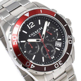 Buy Shop Coach Kent Black Dial Silver Steel Strap Watch for Men - 14602556 USA Online